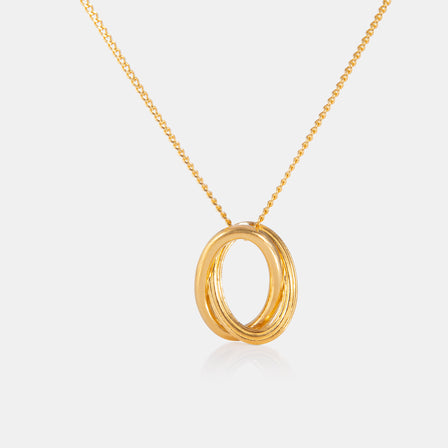 24K Gold Multi Oval Necklace