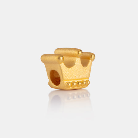 24K Gold Sugar Plum Crown Charm