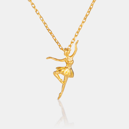 24K Gold Ballerina Necklace