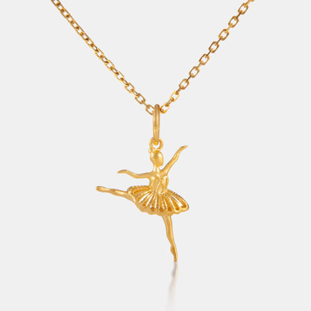 24K Gold Classic Ballerina Necklace