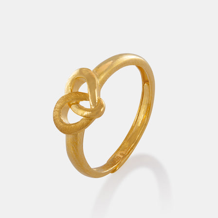24K Gold Heart Ring
