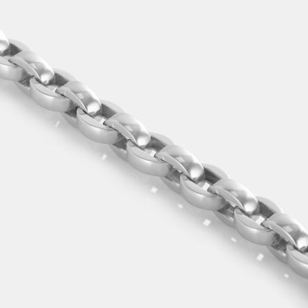 Platinum Cable Link Bracelet
