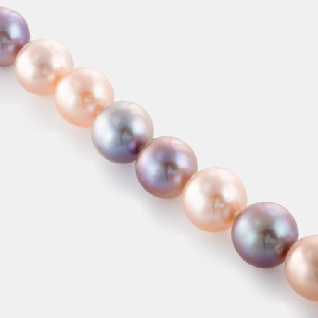 10-10.5MM Multi-Color Freshwater Pearl Strand Necklace