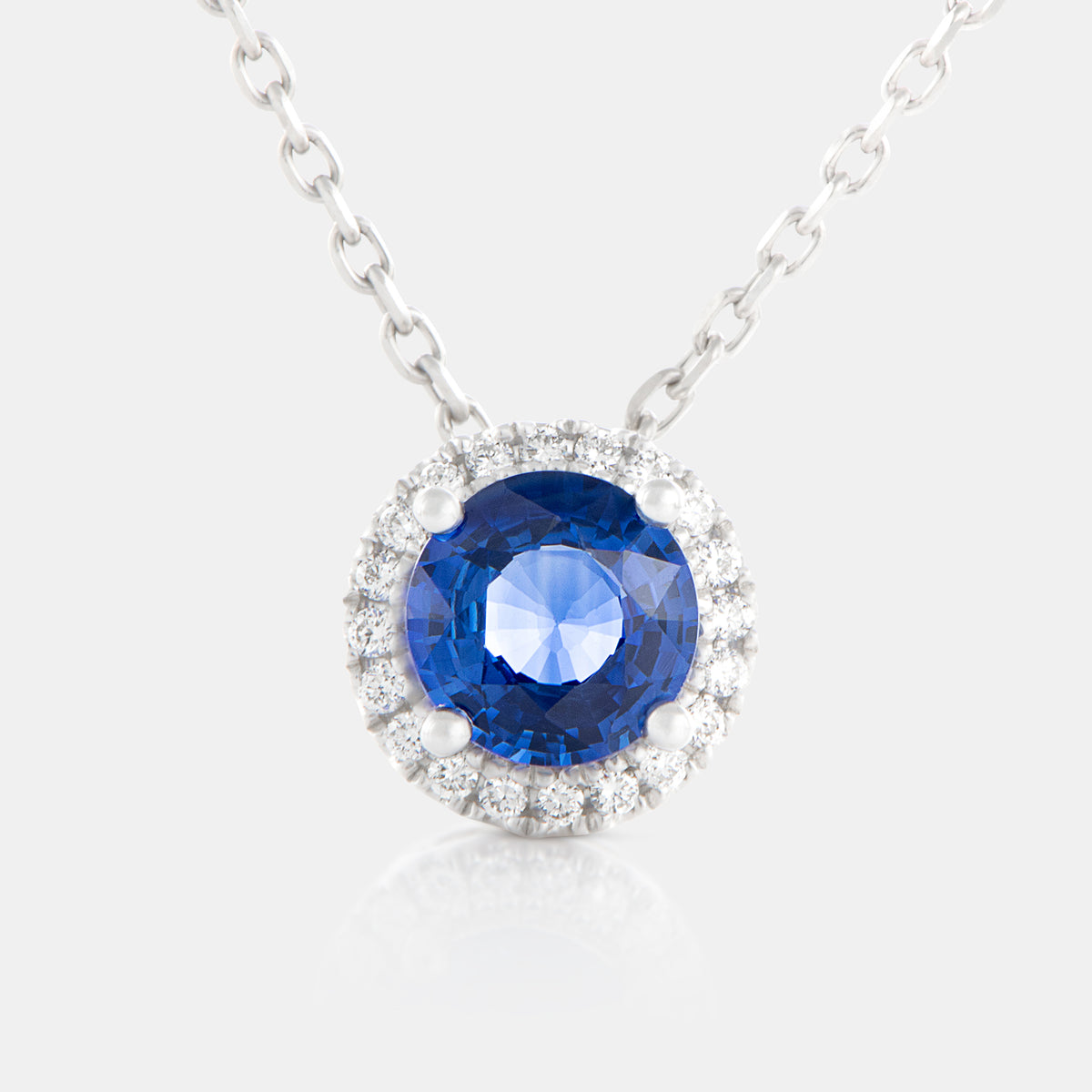 Necklace sapphire on sale