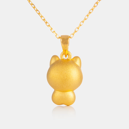 24K Gold Dog Pendant<meta name="title" content="<span style='display:none;'>Lao Feng Xiang 老凤祥</span> 24K Gold Dog Pendant">