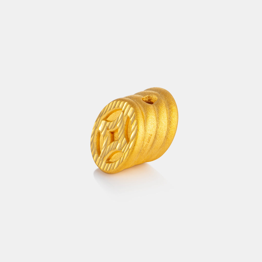 24K Gold Ancient Coin Stack Charm <meta name=