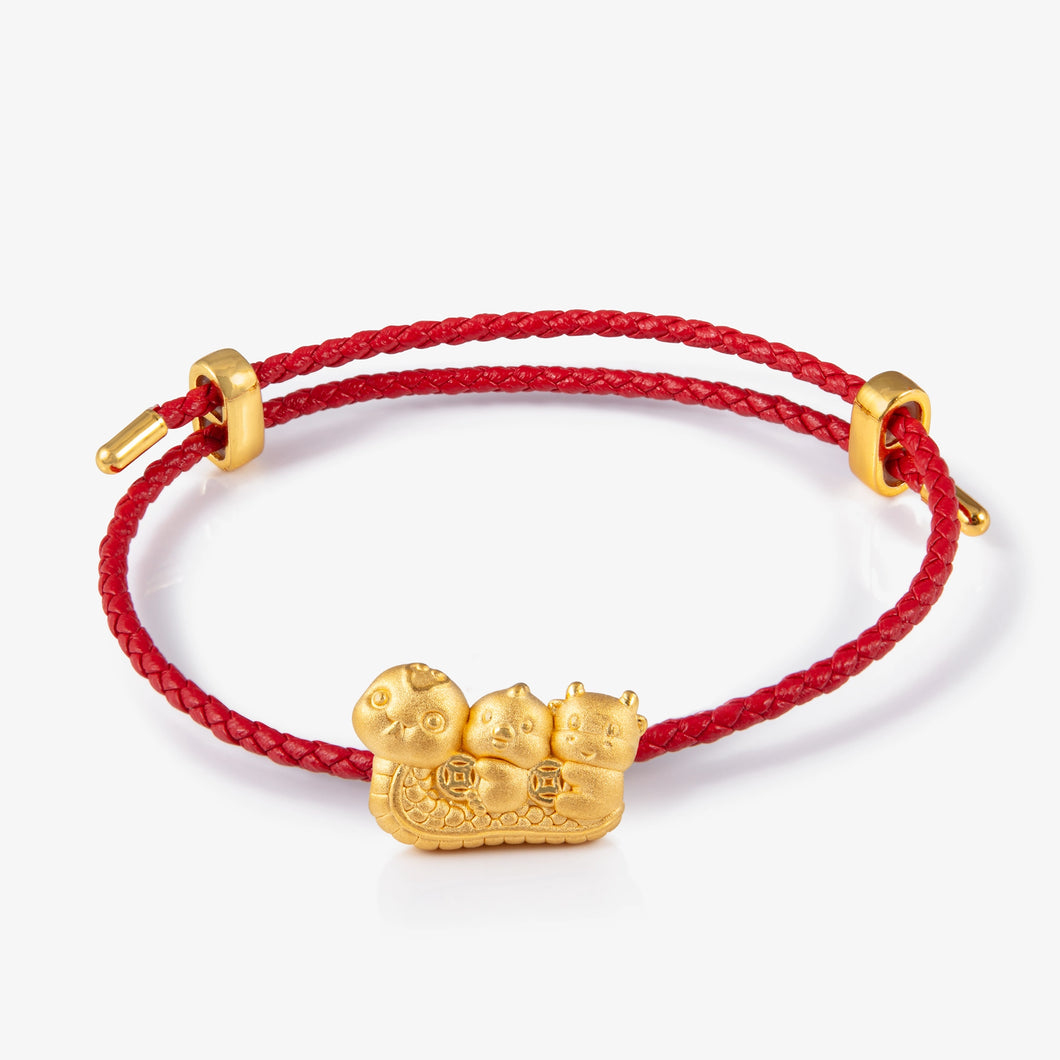 Snake Zodiac Charm in 24K Gold - Year of the Snake