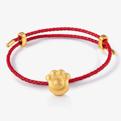 Lucky Paw Charm in 24K Gold