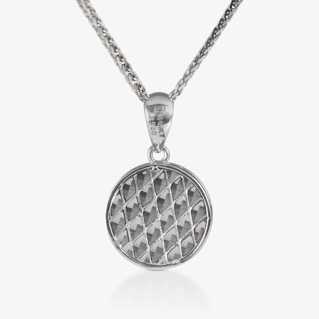 Platinum Round Blessing Pendant