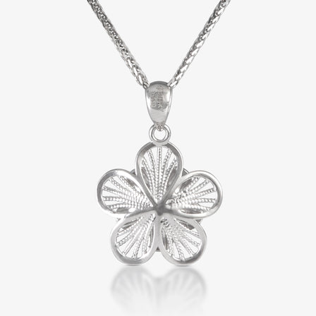 Platinum Filigree Blossom Pendant