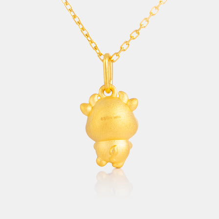 24K Gold Ox Pendant<meta name="title" content="<span style='display:none;'>Lao Feng Xiang 老凤祥</span> 24K Gold Ox Pendant">