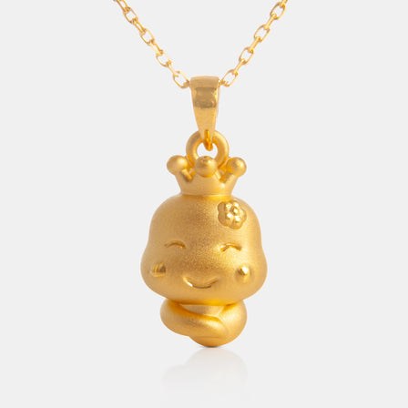 24K Gold Snake Pendant<meta name="title" content="<span style='display:none;'>Lao Feng Xiang 老凤祥</span> 24K Gold Snake Pendant">