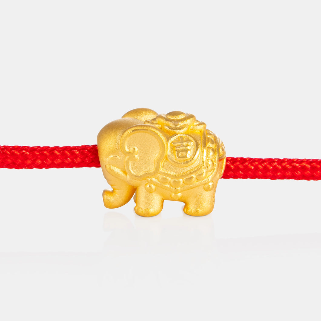 24K Gold Elephant Charm<meta name=