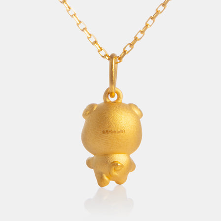 24K Gold Pig Pendant<meta name="title" content="<span style='display:none;'>Lao Feng Xiang 老凤祥</span> 24K Gold Pig Pendant">