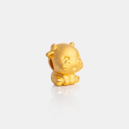 24K Gold Ox Charm <meta name="title" content="<span style='display:none;'>Lao Feng Xiang 老凤祥</span> 24K Gold Ox  Charm">