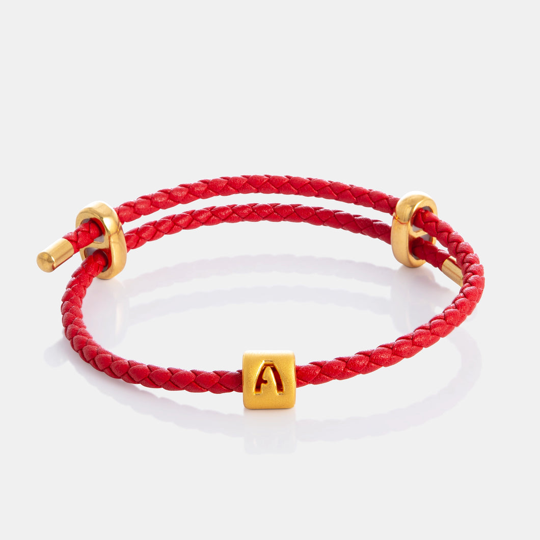 24K Gold Letter A Charm <meta name=