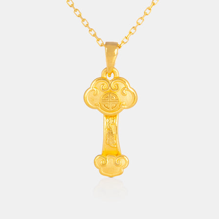 24K Gold Ruyi Pendant <meta name="title" content="<span style='display:none;'>Lao Feng Xiang 老凤祥</span> 24K Gold Ruyi Pendant">