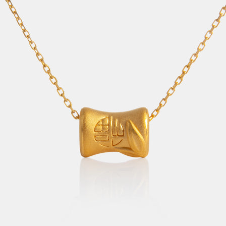 24K Gold Bamboo Pendant <meta name="title" content="<span style='display:none;'>Lao Feng Xiang 老凤祥</span> 24K Gold Bamboo Pendant">