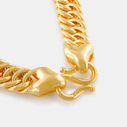 24K Gold Cuban Link Bracelet