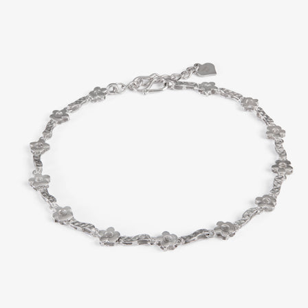 Platinum Floral Bracelet