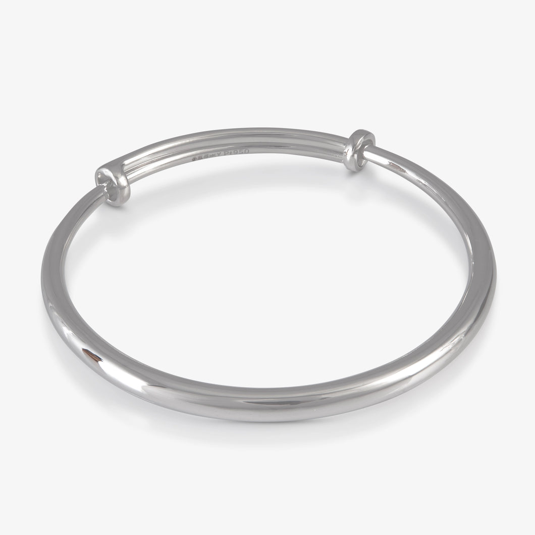 Platinum Adjustable Bangle