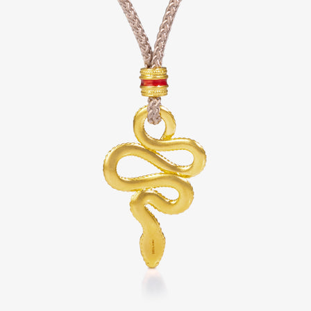 Coiled Serpent Pendant in 24K Gold  – Year of the Snake Limited Edition