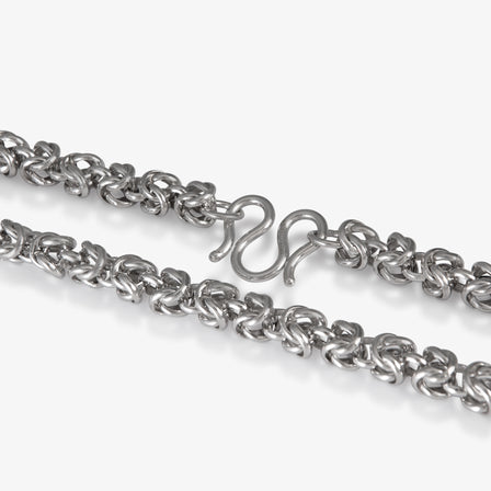 Platinum Byzantine Link Necklace