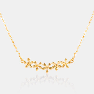 24K Gold Multi Daisy Necklace