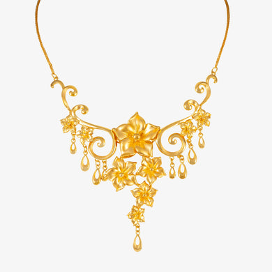 24K Gold Peony Ceremony Necklace