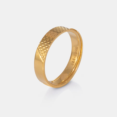 24K Gold Grated Band
