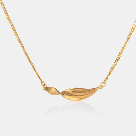 24K Gold Winged Necklace
