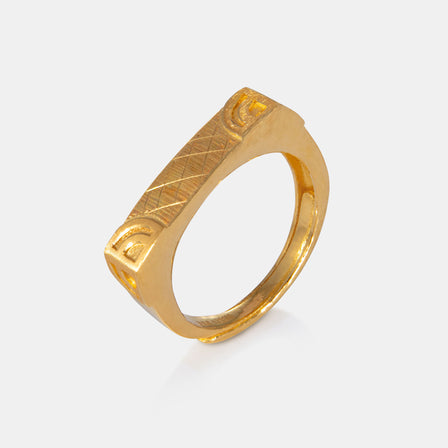 24K Gold Traditional Top Band