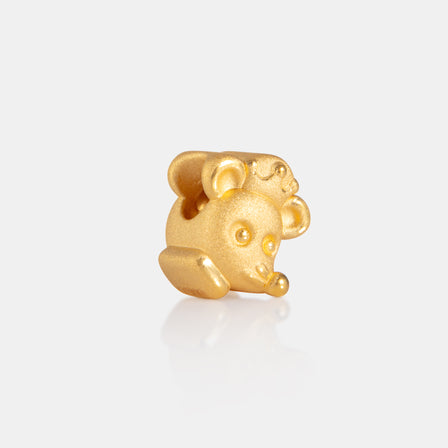 24K Gold Mouse King Charm