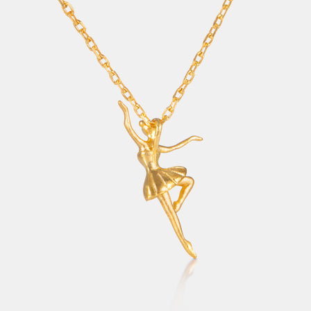 24K Gold Ballerina Necklace