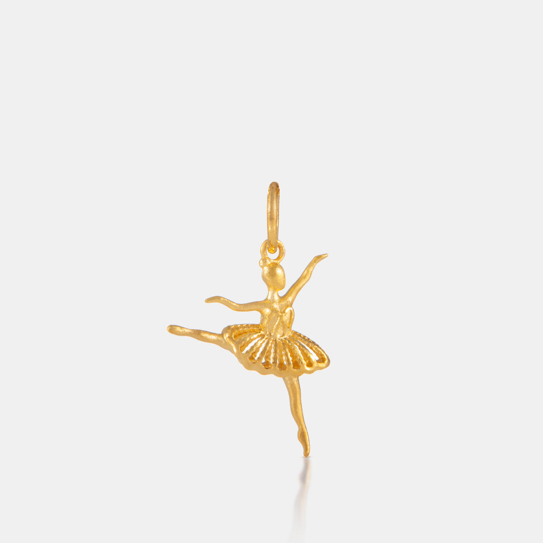 24K Gold Classic Ballerina Pendant