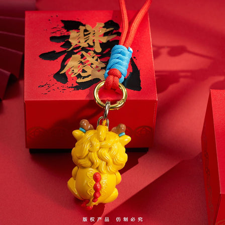 Year of The Dragon Keychain with 24K Gold
