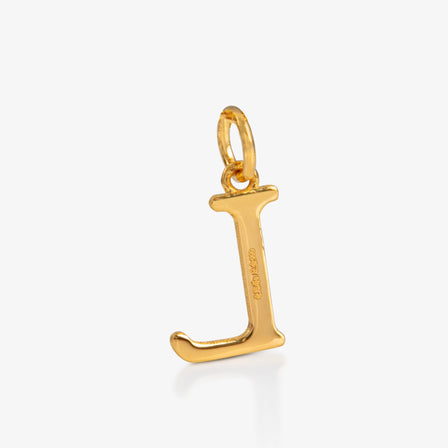 24K Gold Monogram Pendant- Letter L