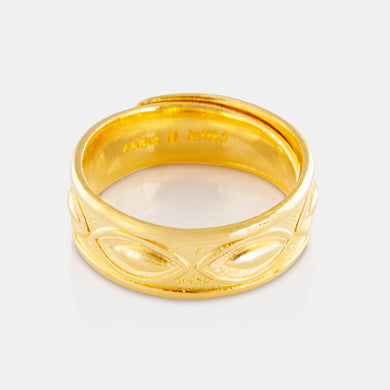 24K Gold Phoenix Scale Band