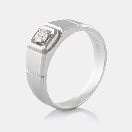 Men's Diamond Signet Ring