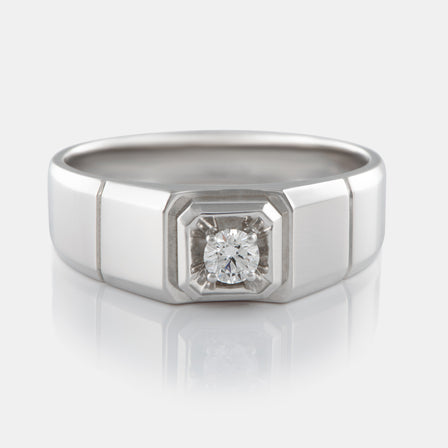 Men's Diamond Signet Ring