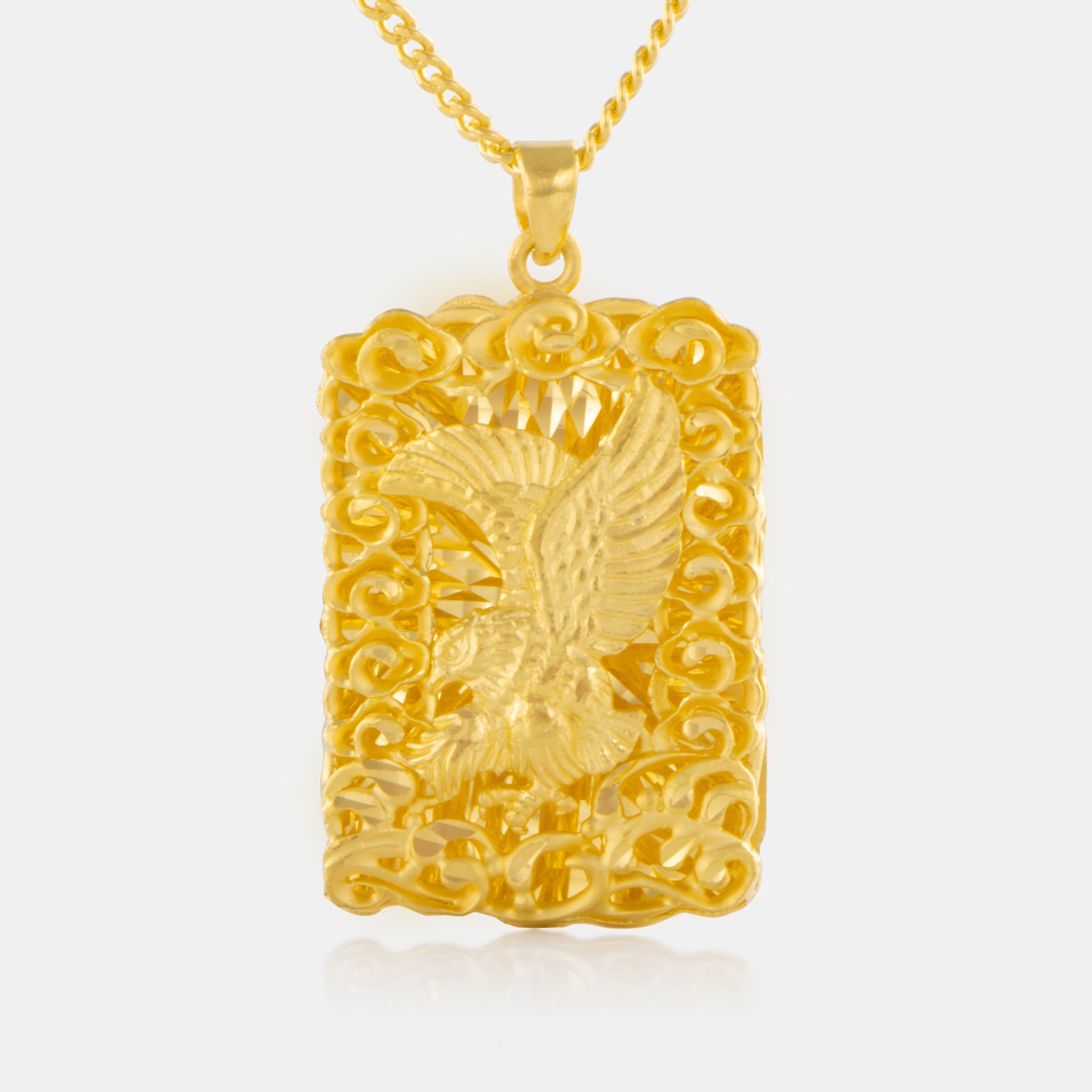 CHANEL COCO Mark Necklace Matelasse vintage gold Plated Gold