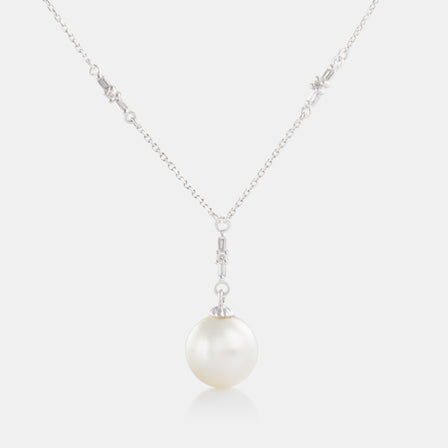 South Sea Pearl and Diamond Drop Necklace