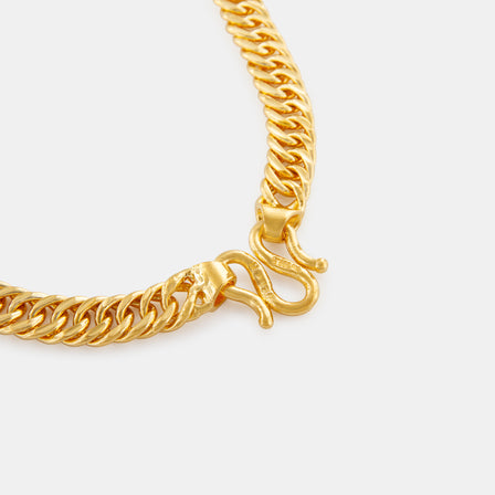 24K Gold Cuban Link Necklace