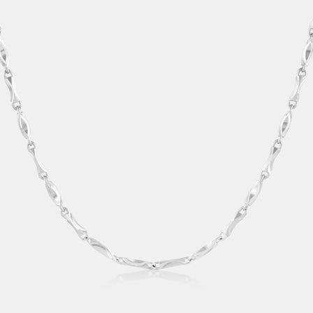 Platinum Link Necklace