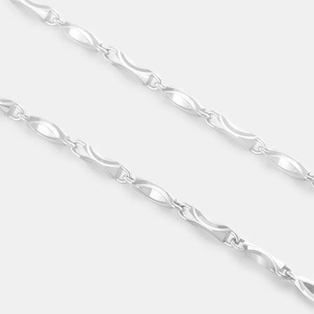 Platinum Link Necklace