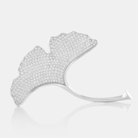 Zircon Amapola Brooch with Sterling Silver