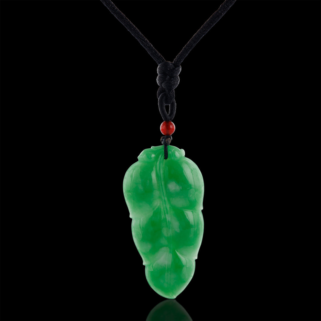Leaf Jadeite Pendant