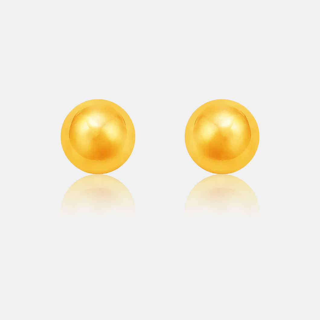 24 karat gold Vermeil earrings | Huggies gold hoop | 18mm – creationmegane