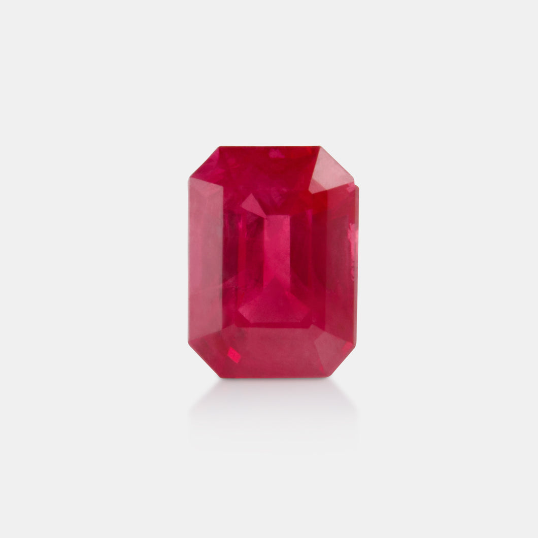 Loose Stone 1.16 Emerald Cut Ruby