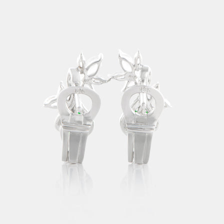 Royal Jewelry Box Garnet and Sapphire Petal Earrings